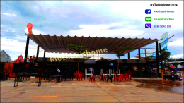 หลังคาเลื่อนผ้าใบ @ร้านบางรัก2 ตลาดชิคชิค By : Mechanic Home