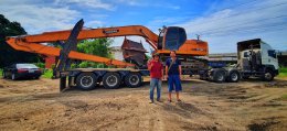 เจ้าของใหม่รถขุดมือสอง DOOSAN DX225LCA บูมยาว 16 เมตร 