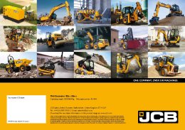 ข้อมูลรถแบคโฮมือหนึ่ง JCB 85Z-1 / 86C-1