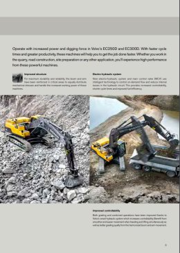 ข้อมูลรถแบคโฮมือหนึ่ง VOLVO EC250D,EC300D 