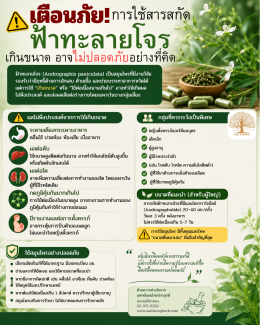 ยาที่ดี คือยาที่ใช้เมื่อจำเป็น
