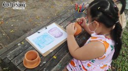 Play & Learn Art เพ้นท์กระถางดินและ ปลูกต้นไม้ 9 ตุลาคม 2565