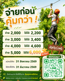 ยิ่งจ่ายมาก ยิ่งใช้ได้มาก! โปรโมชั่นสุดคุ้ม!