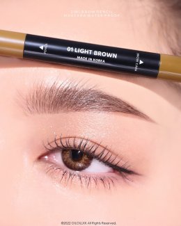 ~ 2 in1 brow pencil mascara waterproof ดินสอเขียนคิ้ว Mille 
