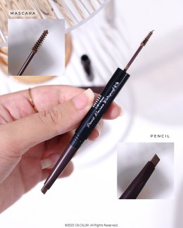 ~ 2 in1 brow pencil mascara waterproof ดินสอเขียนคิ้ว Mille 