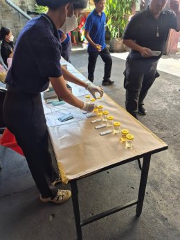 ภาพบรรยากาศการตรวจสารเสพติดในปัสสาวะของพนักงาน