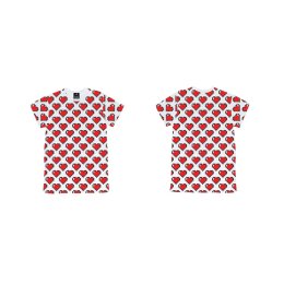 เสื้อยืดเด็ก pixel heart รับวาเลนไทน์