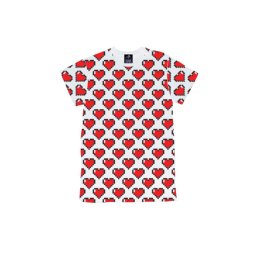 เสื้อยืดเด็ก pixel heart รับวาเลนไทน์