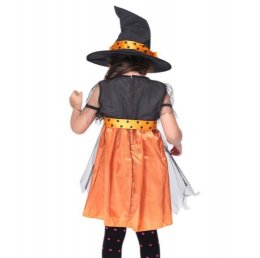 Pumkin witch (2 ชิ้น ชุด+หมวก) 