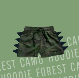 Dino camo short ขาสั้นไดโนลายทหาร 