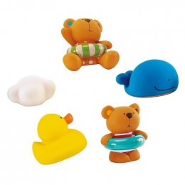 ของเล่นน้ํา แก๊งหมีพ่นน้ำ Hape Teddy and Friends Bath Squirts