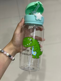 กระติกน้ำหลอดเด้ง dinosaur