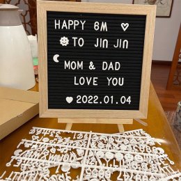 Letter board กระดาน / ป้ายใส่อักษร