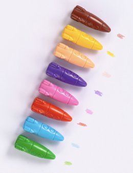 สีเทียนจรวด 12 แท่ง 12 สี