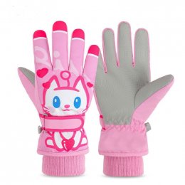 Cartoon Ski gloves ถุงมือกันหนาว 