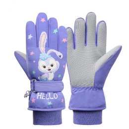 Cartoon Ski gloves ถุงมือกันหนาว 