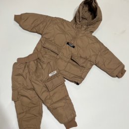 ชุดเซ็ตควิลด์มีฮู้ด ชุดกันหนาวเด็ก Quilt hoodie jacket