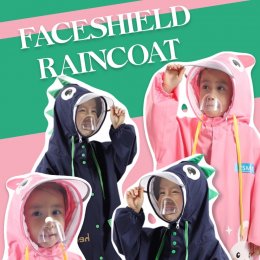 เสื้อกันฝนเด็ก faceshield raincoat (RAIN25) 