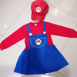 Mario set มาริโอ้พร้อมหมวกสำหรับผู้ชายและผู้หญิง