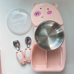 เซ็ตชามแสตนเลส304 Animal meal set (BOWL1)