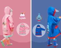 เสื้อกันฝนเด็ก LEMONKID Go school raincoat (rain17) 