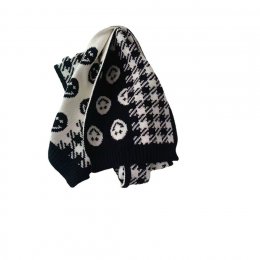 Black Smiley scarf