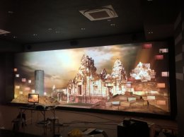 Behind: Projection Mapping Prasat Sdok Kok Thom