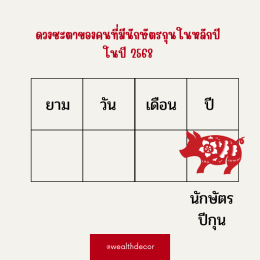 คำทำนายสำหรับคนเกิดปีกุนในปี 2568