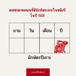 คำทำนายสำหรับคนเกิดปีเถาะในปี 2568