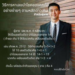 คู่มือการหาเลขนำโชคด้วยเลขศาสตร์จีน