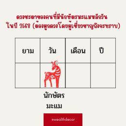 คำทำนายสำหรับคนเกิดปีมะแมในปี 2568