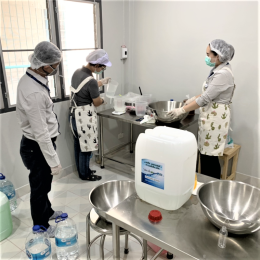 Hand-washing alcohol sprays for employee and their family