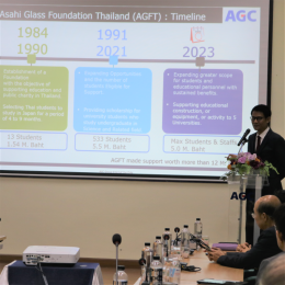 Asahi Glass Foundation of Thailand Donation Ceremony