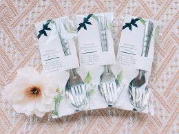 ช้อนส้อม ของชำร่วยงานศพ