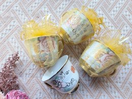 ของชำร่วยงานศพ แก้วกาแฟเบญจรงค์