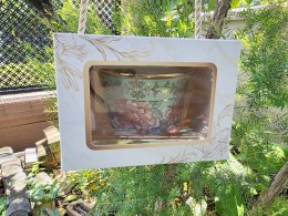 แก้วกาแฟเบญจรงค์ ของที่ระลึกงานฌาปนกิจ