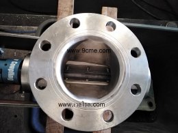 Test a rotary valve model WSV100 with plastic pellet