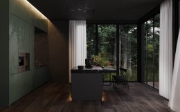 "Black house in the woods" บ้านสีดำ