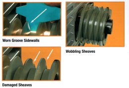 การดูแล บำรุงรักษา และติดตั้ง สายพานวีเบลท์ (V belts)