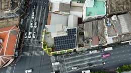 ติดตั้งโซล่าเซลล์ โซล่ารูฟท็อป ออนกริด 20kw ที่ร้านทองเล่งหงษ์ เยาวราช