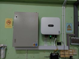 ติดตั้งโซล่าเซลล์ โซล่ารูฟท็อป ออนกริด 20kw ที่โรงงานผลิตกาว จ.นนทบุรี