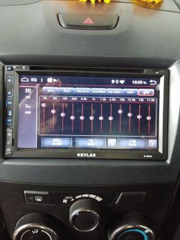 ISUZU DMAX ติดตั้ง K-6945 เครื่องเสียงรถยนต์ 2 din Android แท้ ฟังชั่นครบ