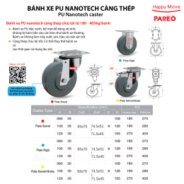 Tại sao bạn nên chọn bánh xe polyurethane màu xám đặc thép không gỉ 304 của chúng tôi?