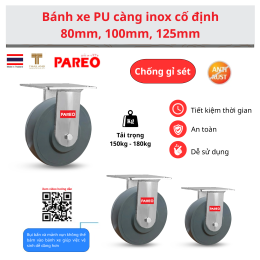 Tại sao bạn nên chọn bánh xe polyurethane màu xám đặc thép không gỉ 304 của chúng tôi?