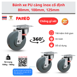 Tại sao bạn nên chọn bánh xe polyurethane màu xám đặc thép không gỉ 304 của chúng tôi?