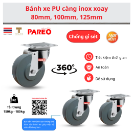 Tại sao bạn nên chọn bánh xe polyurethane màu xám đặc thép không gỉ 304 của chúng tôi?