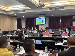 นายจอมพงษ์ ชูทับทิม เลขาธิการ นายนายพรชัย ธรรมจรูญ ผ้จัดการ ร่วมประชุมคณะกรรมการร่วมภาครัฐและเอกชน เพื่อพัฒนาและแก้ไขปัญหาทางเศรษฐกิจจังหวัดฉะเชิงเทรา (กรอ.จังหวัด) ครั้งที่ 5/2566