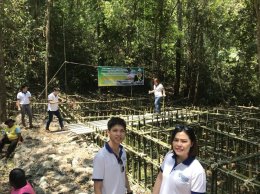 YEC หอการค้าจังหวัดฉะเชิงเทราสมทบทุนร่วมสร้างฝายมีชีวิต