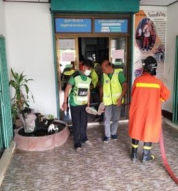 โครงการซ้อมแผนการป้องกันและบรรเทาสาธารณภัย ประจำปี 2562(กิจกรรมซักซ้อมการปฏิบัติงานของเจ้าหน้าที่ดับเพลิง พนักงานส่วนตำบล และอาสาสมัครป้องกันภัยฝ่ายพลเรือน)