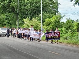 โครงการรณรงค์แก้ไขปัญหายาเสพ ประจำปี 2566 (กิจกรรมเดินรณรงค์ต่อต้านยาเสพติด)
